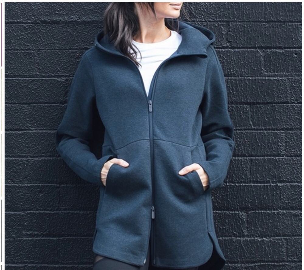 Lululemon Going Places Hooded Jacket 2 XS Navy Blue Sweatshirt Zip Hoodie